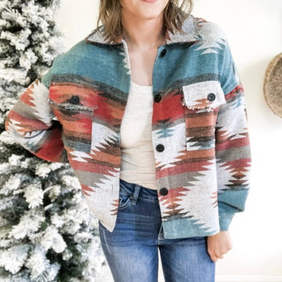 Aztec Pocket Jacket - Picture 2 of 3